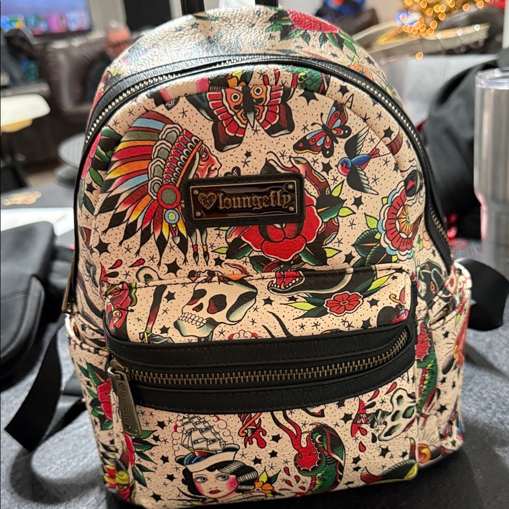 OG Loungefly Mini Backpack-Classic tattoo flash